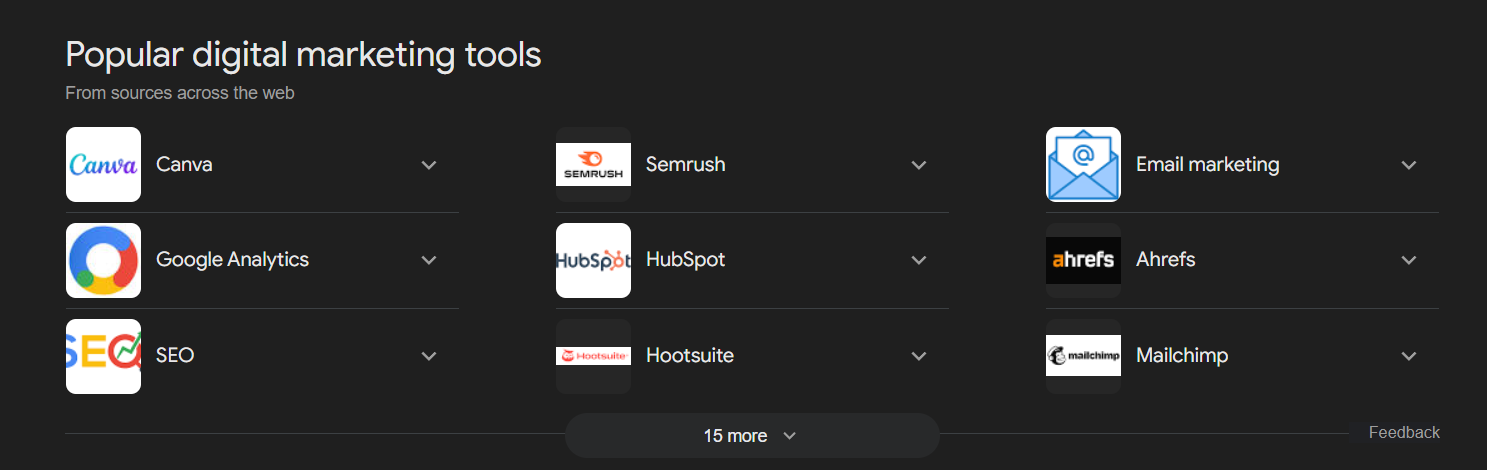 digital marketing tools