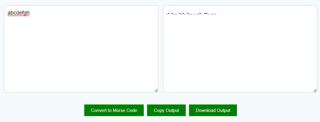 Convert ASCII to Morse Code