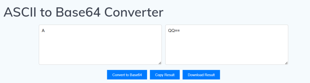 Convert ASCII to Base64