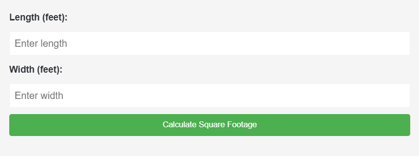 Square Footage Calculator