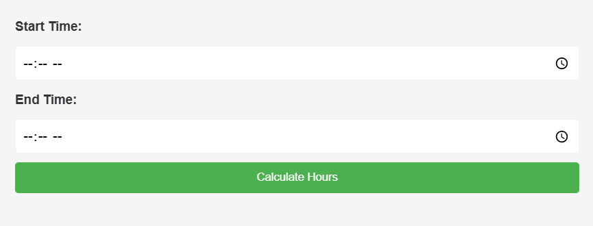 Hours Calculator