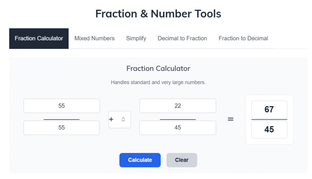 Fraction Calculator