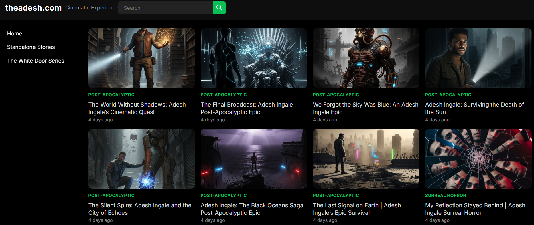 cinematic stories for readers